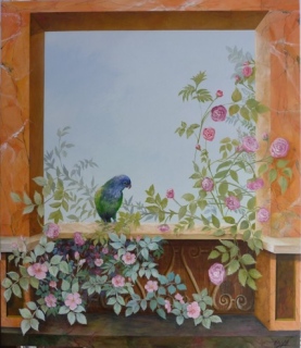 OUVERTURE EN FAUX MARBRE - Tableaux